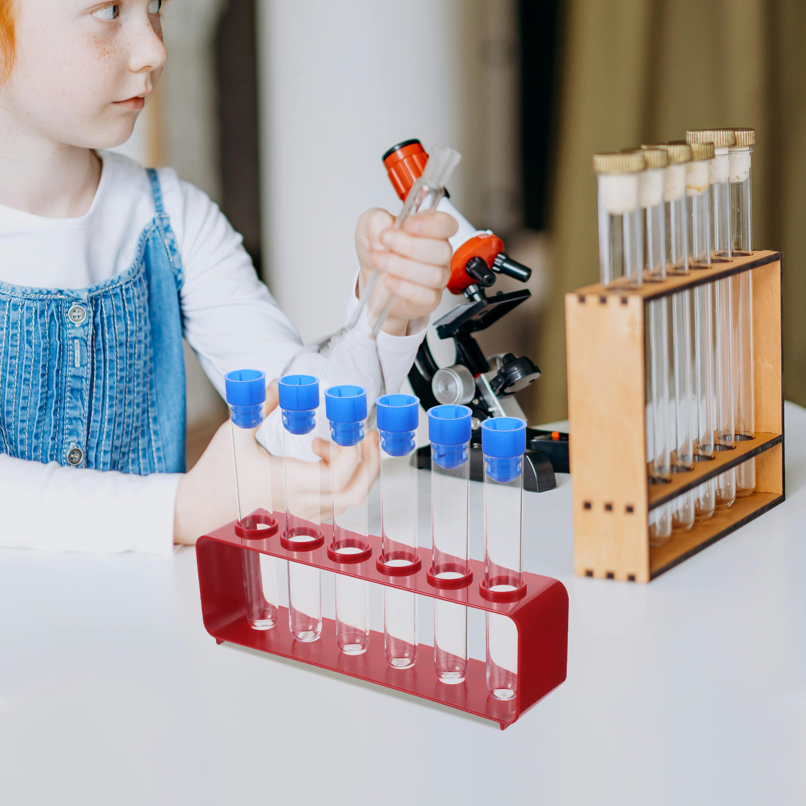 1Set Tabung Uji Sains Plastik  - Science Experiment ulasan dan harga