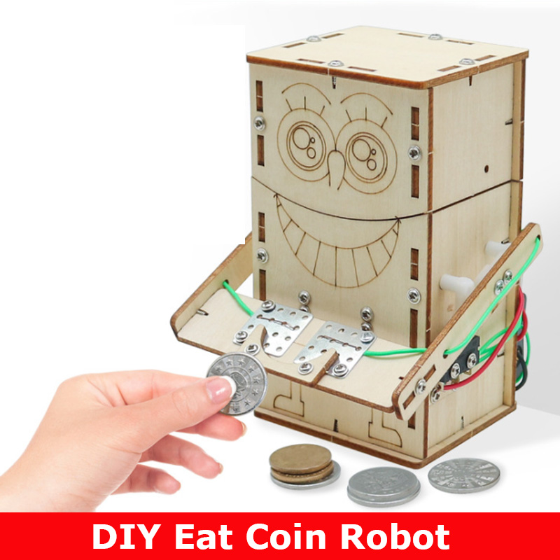 Robot koin makan bertenaga lis - Science Robot ulasan dan harga