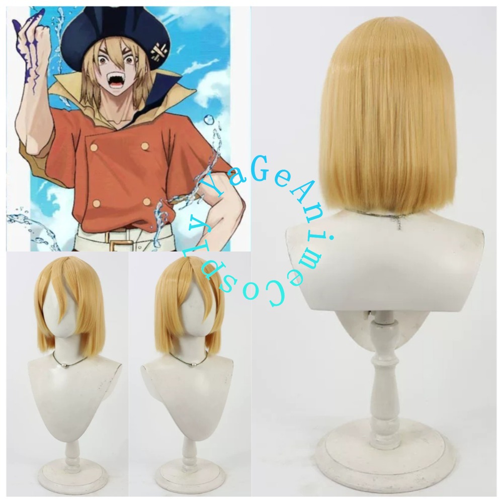 Wig Cosplay Dr Stone Ryusui Na - Science Nature ulasan dan harga